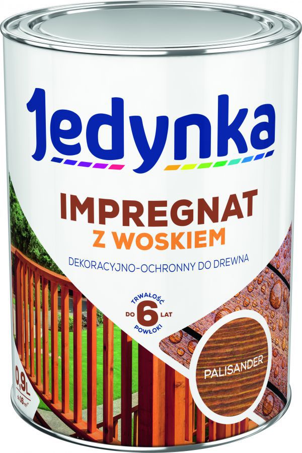 Jedynka impregnat z woskiem drewna 0,9L palisander