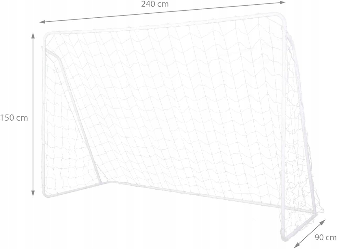 Mocna uniwersalna siatka do metalowej bramki piłkarskiej 240x150 Marka inna