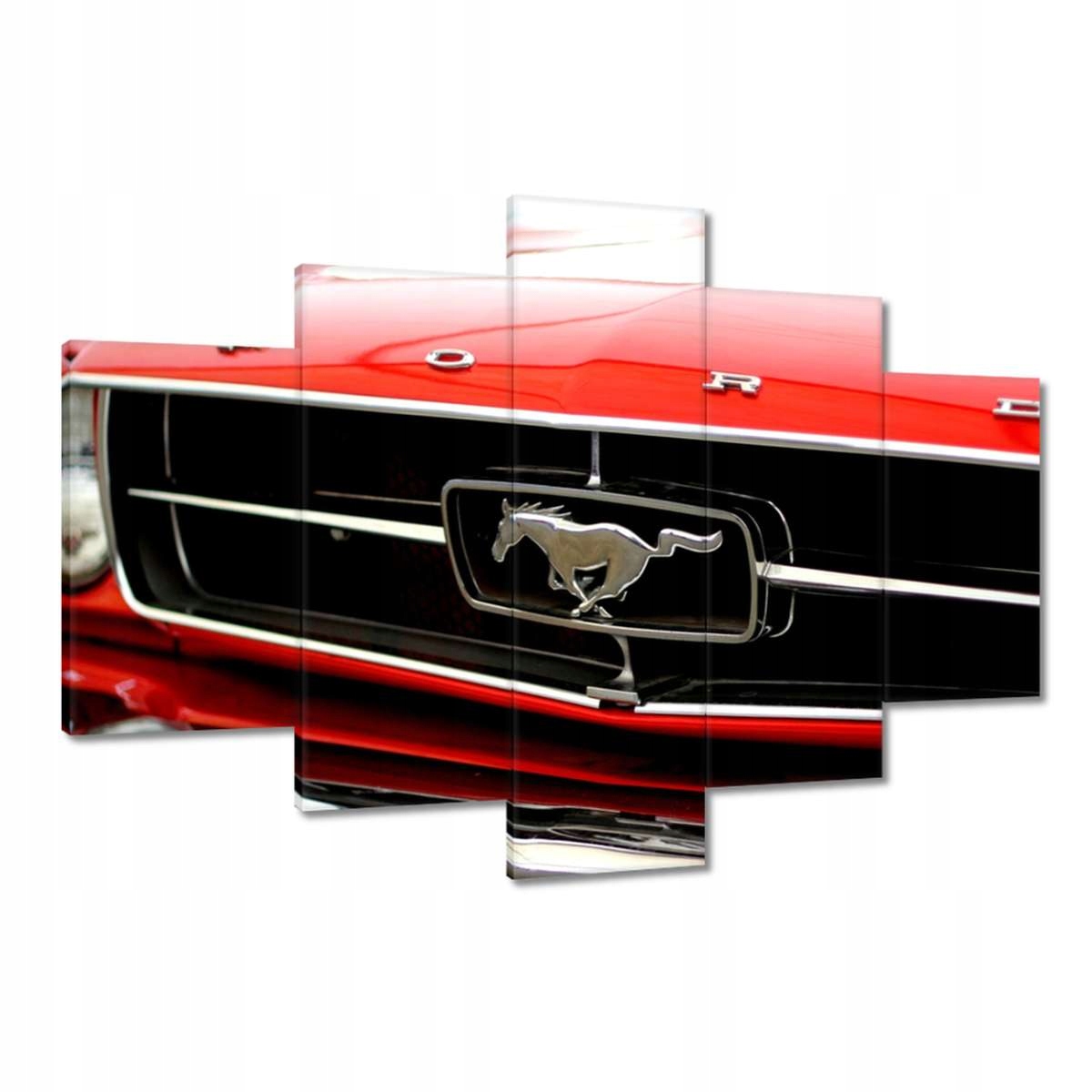Obrazy 120x80 Grill Ford Mustang