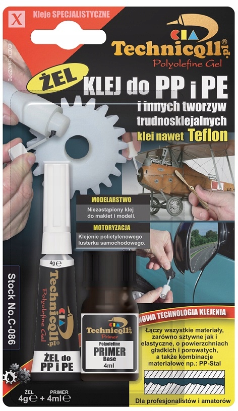 Klej Do Pp Pe Z Primerem 4G+4ML Żel Technicqll