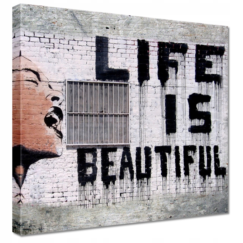 

Obrazy 30x30 Life is Beautiful Banksy