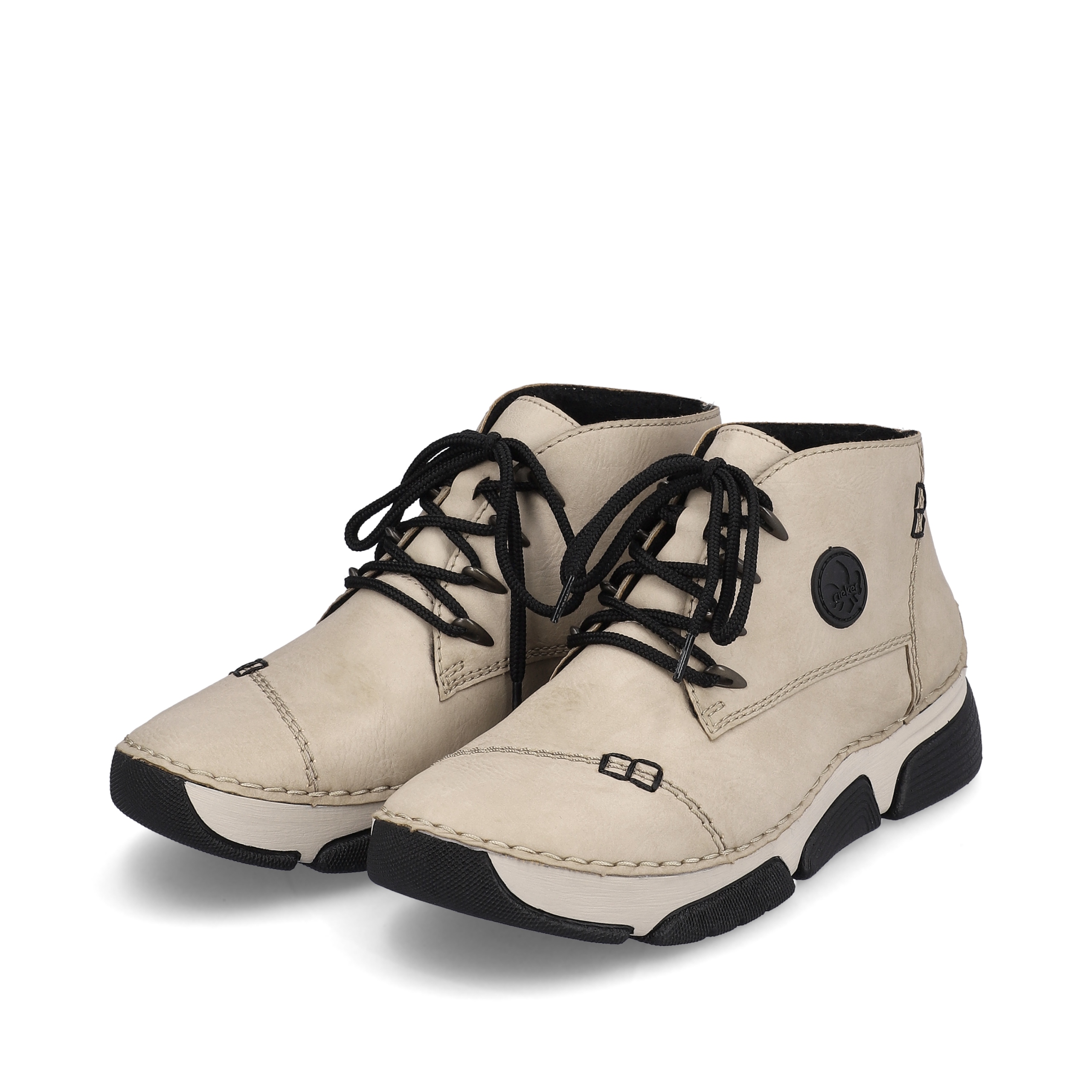 Rieker buty, półbuty, sneakersy, beżowe 45902