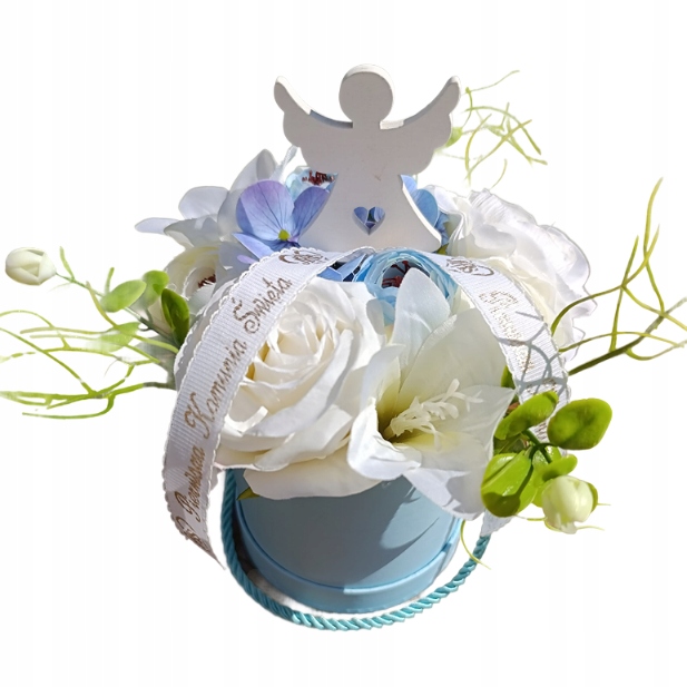 Flower Box Umělé Květiny Kytice Dárek První Svaté Přijímání