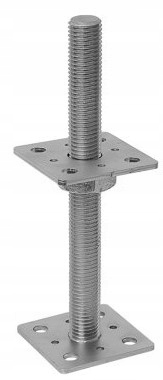 PODSTAWA SŁUPA KOTWA REGULOWANA 80x80x250x4,0MM OC