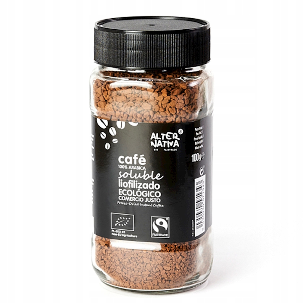 Levně Káva Rozpustná Arabica 100 % Fair Trade Bio 100 g ALTERNATIVA3