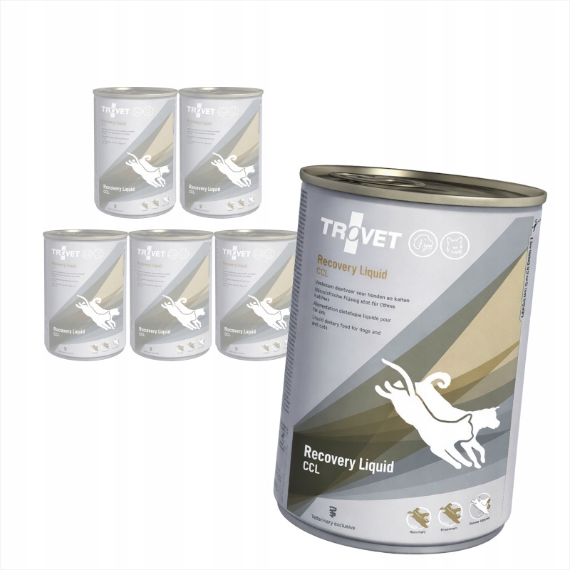 Trovet CCL Recovery Liquid 6x400g Krmivo pro kočky Pro Psa Kočku