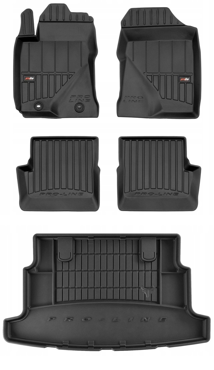 Set 3D gumové rohože Toyota Corolla 9 E120 Hb 2002-2007