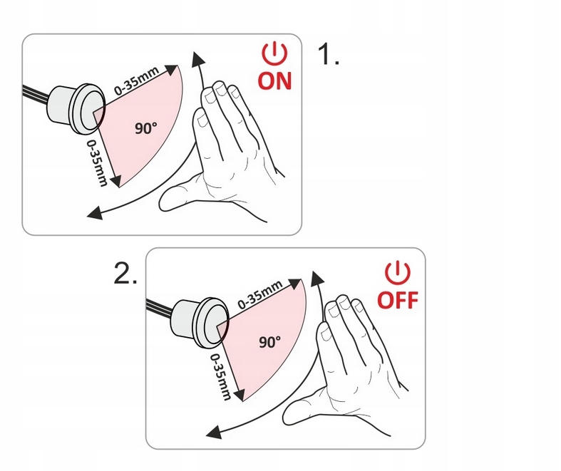 WYŁĄCZNIK ZBLIŻENIOWY IR K1 500W DO SZAF SENSOR Typ czujnik