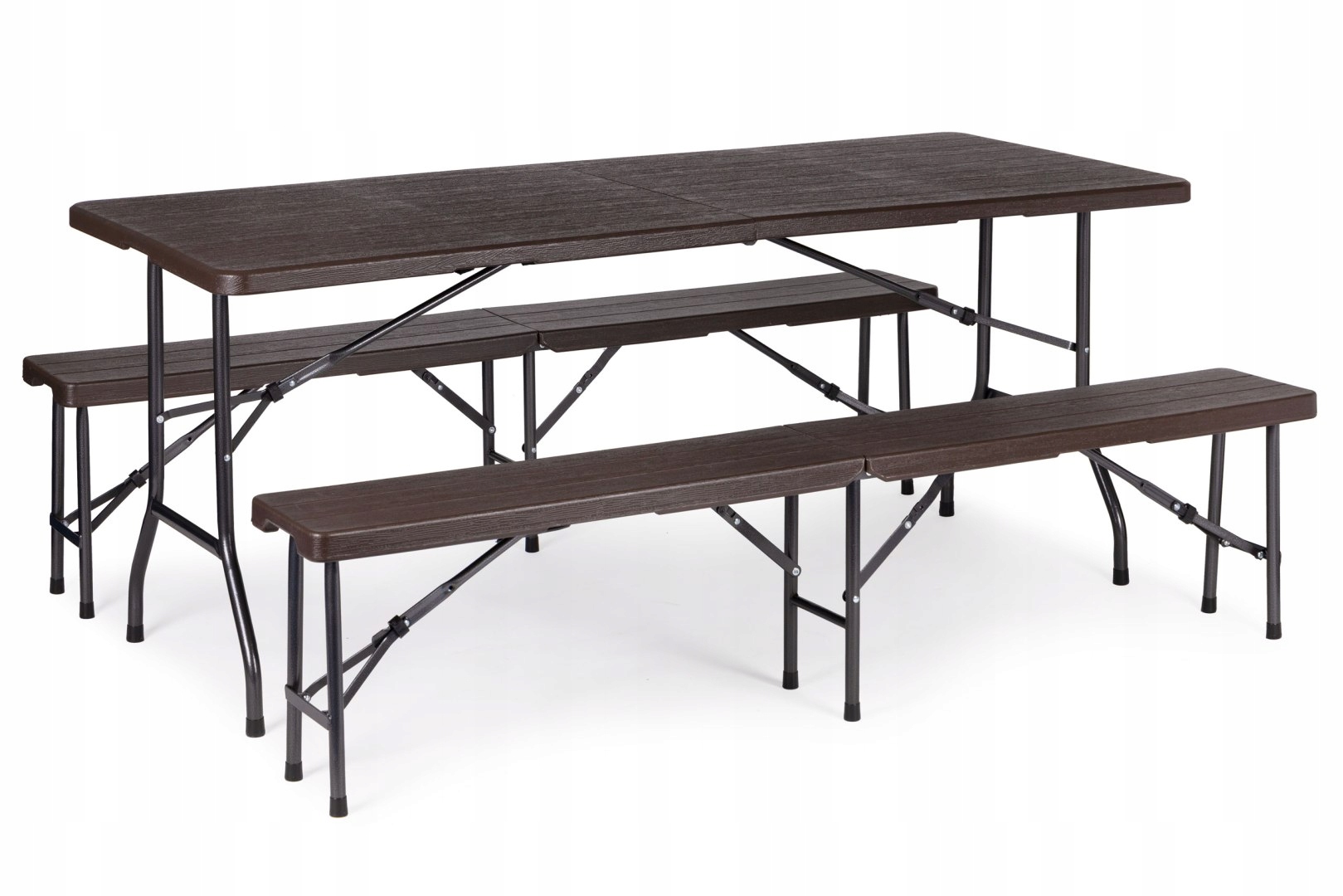 Cateringový set banketový stůl 180 cm 2 lavice bronzová MultiGarden MultiG