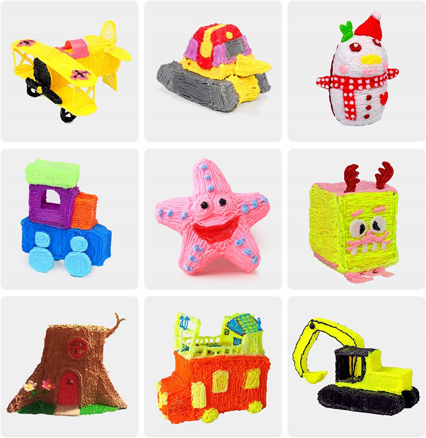 MAGICZNY DŁUGOPIS 3D DRUKARKA PEN FILAMENT WKŁADY KOLOROWE 210M ZESTAW XXL Głębokość produktu 7 cm