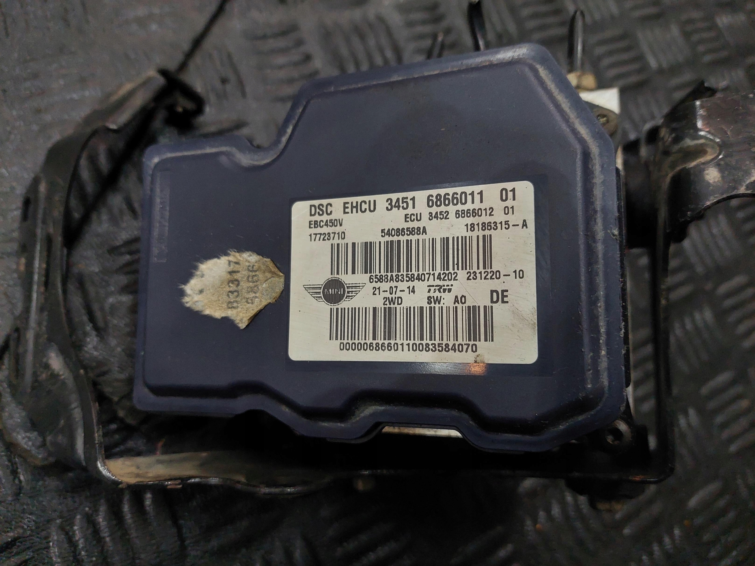 pump ABS MINI COUPE Cooper SD R58 6866011