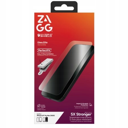 Zagg Invisibleshield Glass Elite szkło ochronne do iPhone 17 Pro Max