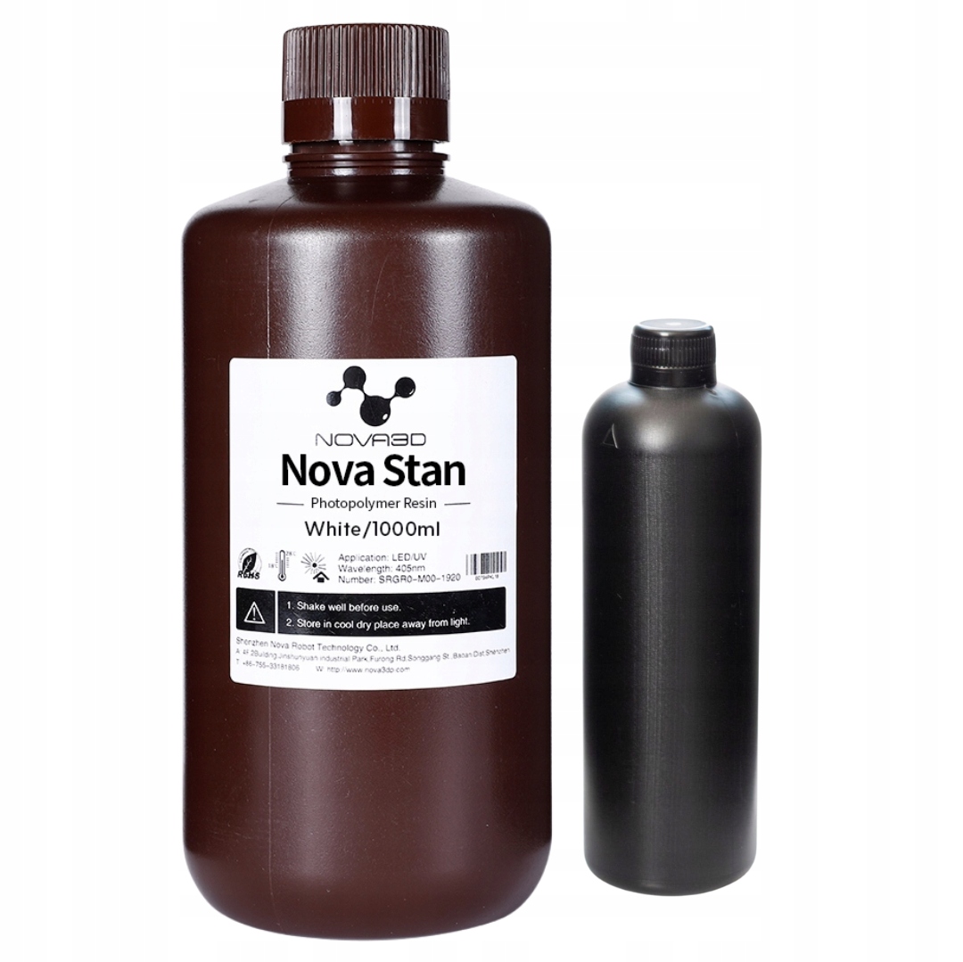 Żywica Uv NOVA3D Standard White Biała 0,5kg 0,5l Do Drukarki 3D