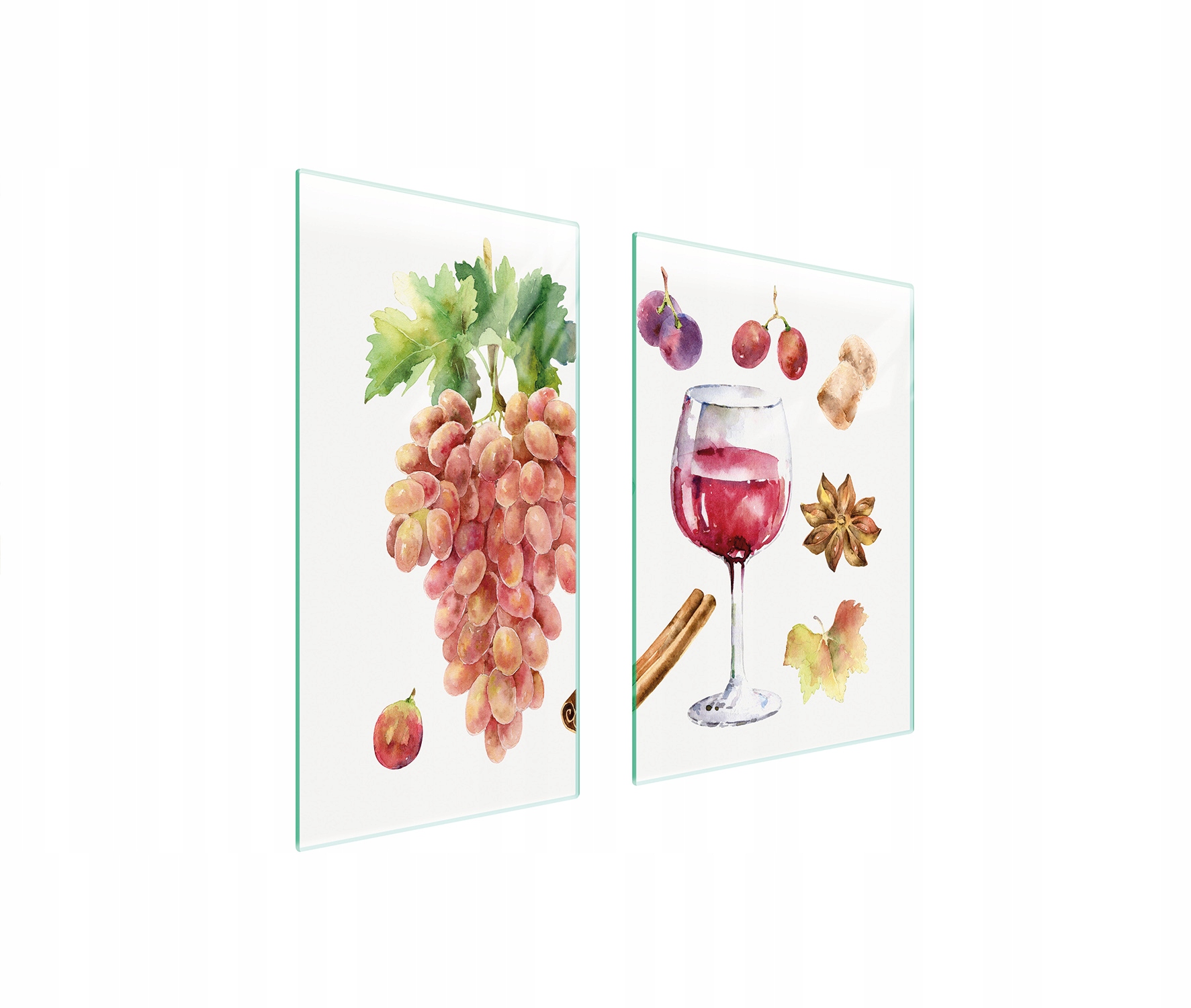 Skleněná Ochranná Deska 75x52 Víno Tvrzené Sklo