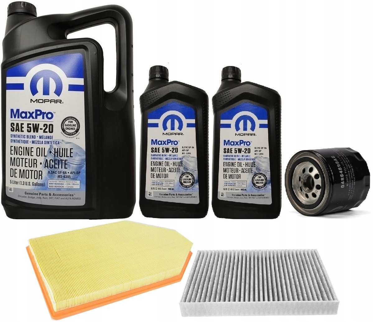 MOPAR 5W20 7L + FILTRY CHRYSLER 300 5,7 HEMI 11-16