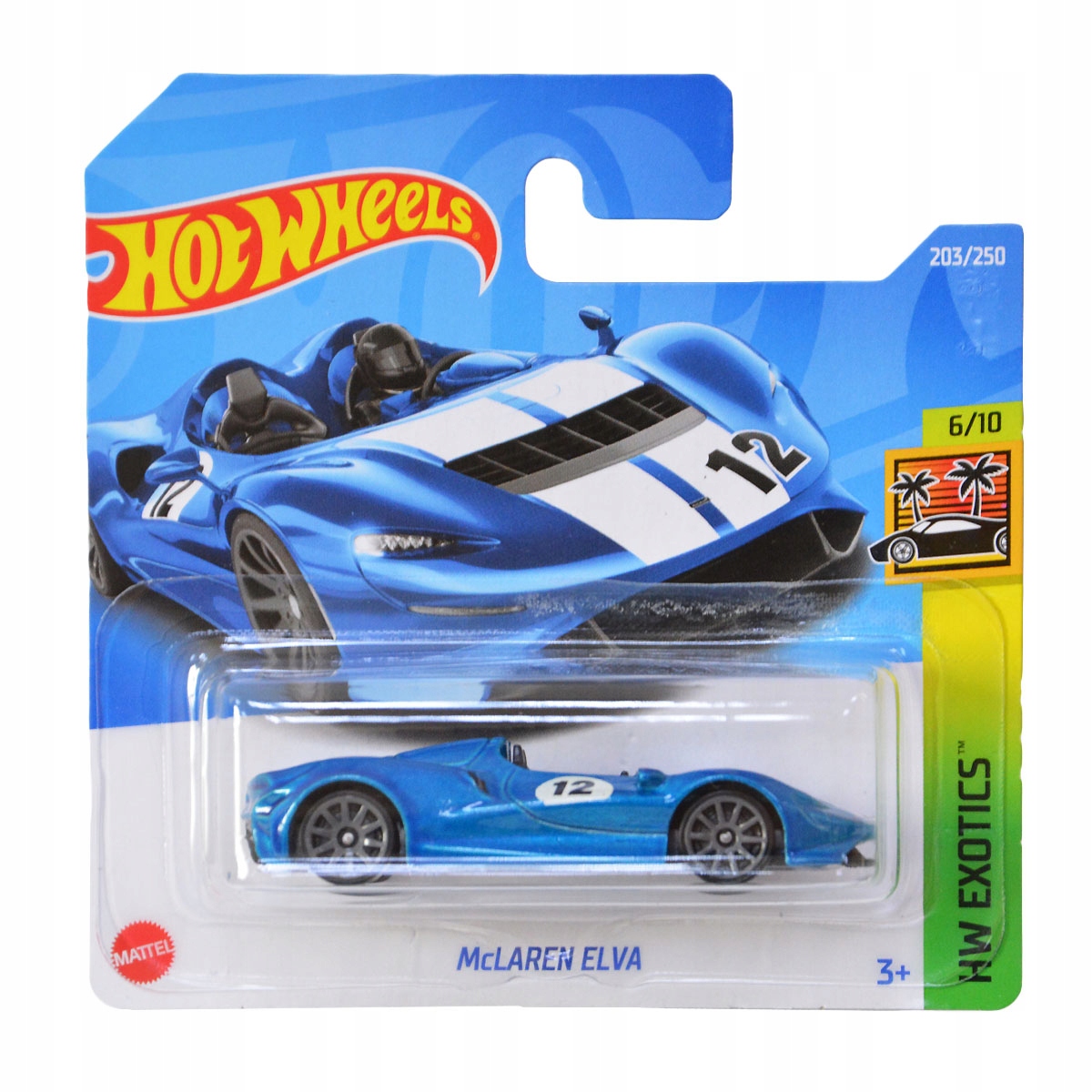 HOT WHEELS AUTO McLAREN ELVA BLUE