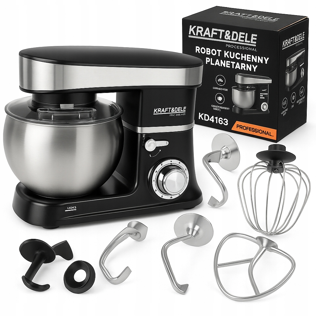 PLANETĀRAIS MIKSERIS 6L 2500W PIEDERUMI | 6 ātrumi
