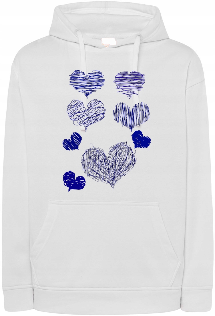 Mikina s pěkným potiskem Srdce r.XL