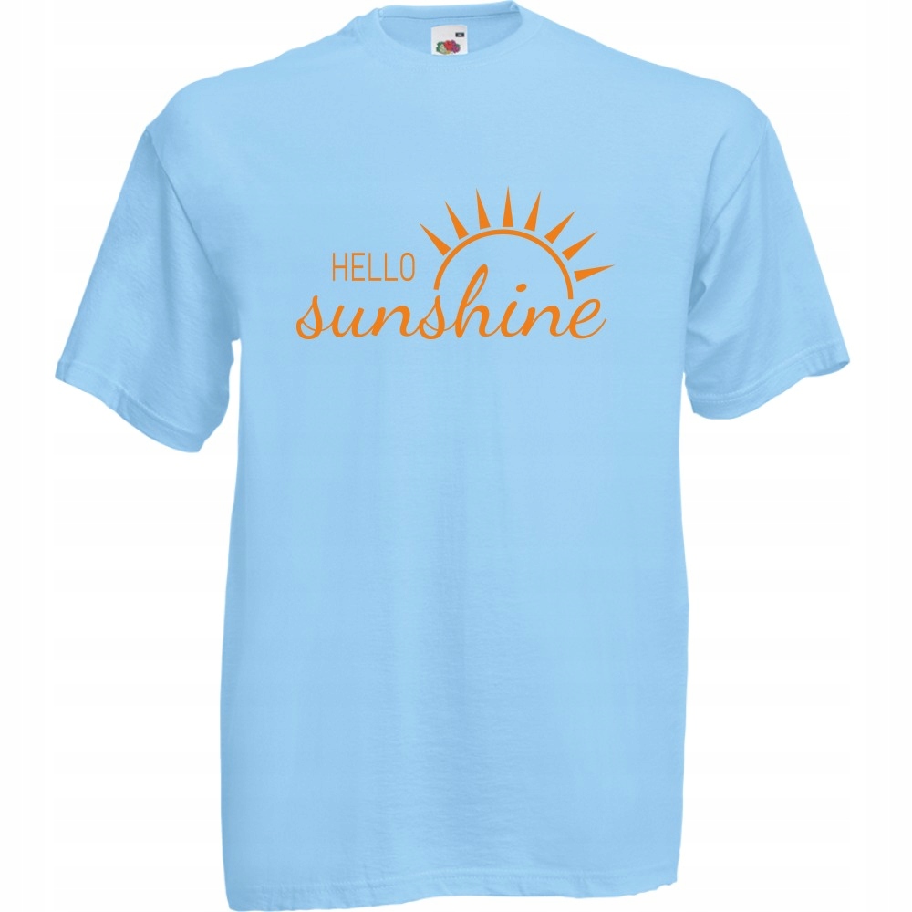 

Koszulka hello sunshine słońce M błękitna