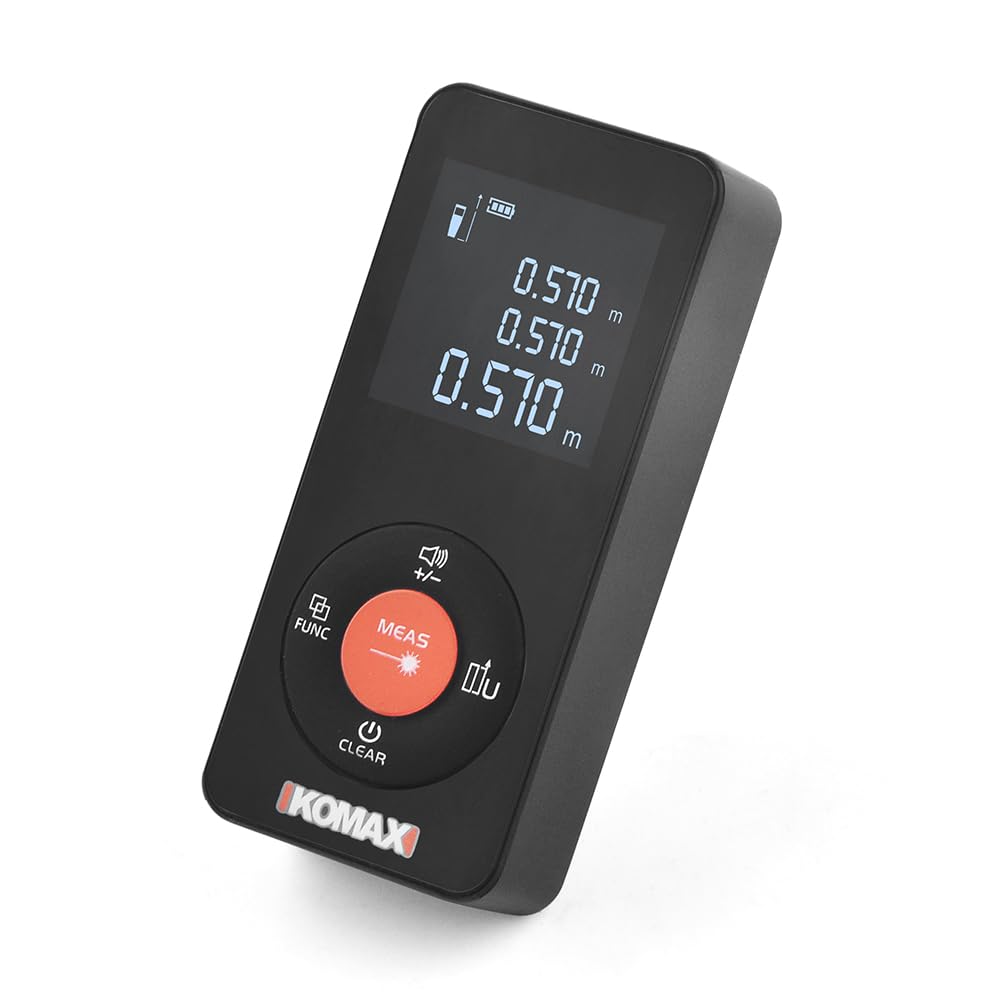 WINTAPE 50M Laserowy Dalmierz Cyfrowa Poziomica LCD Miernik Odległości — miniatura 7