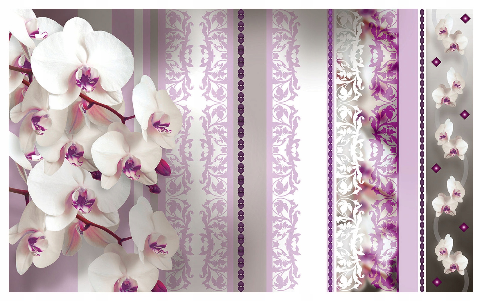 Fototapeta Orchidea pruhy kvety do spálne vinylová 368x254 lepidlo