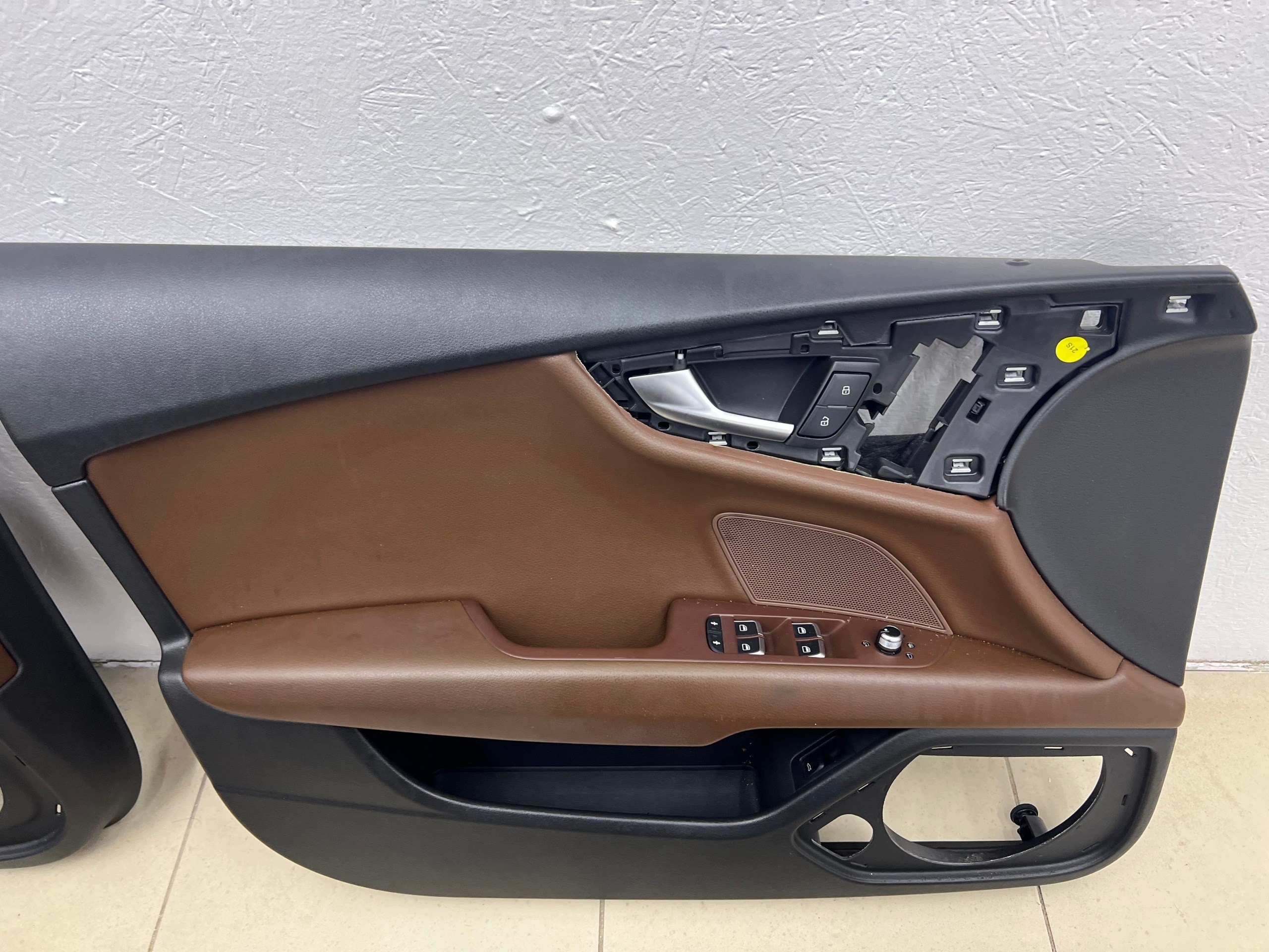 AUDI A7 C7 4G 10-14 seats side KOMPLET leather BRAZOWE GRZANE