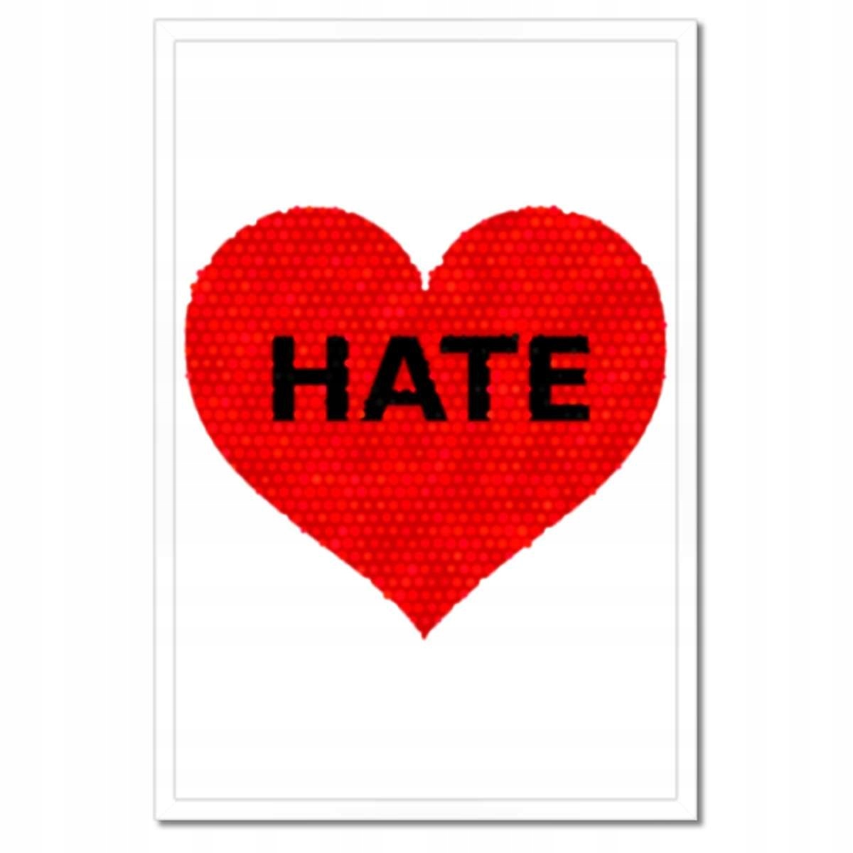 Plakáty v rámu 40x60 Hate