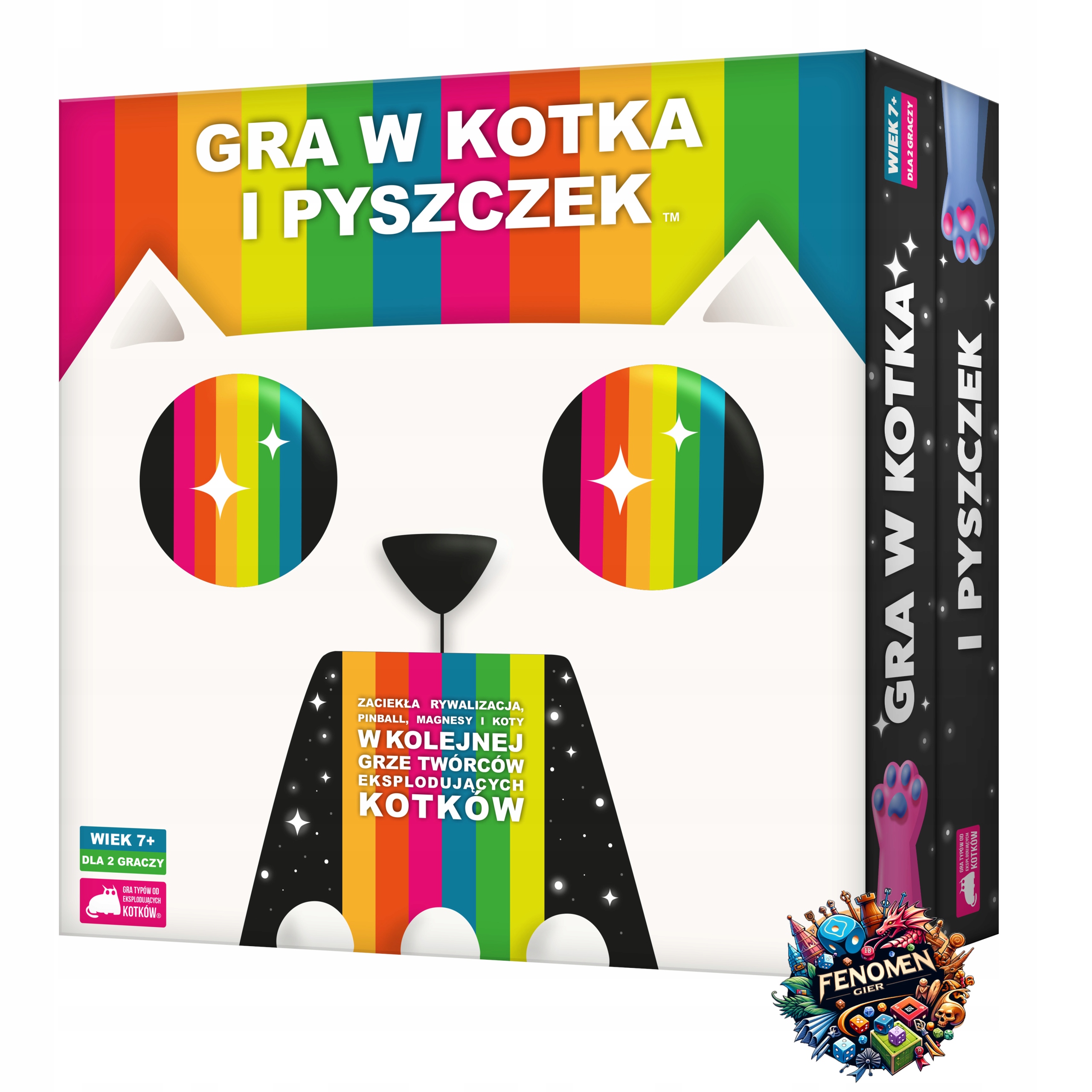 Gra w kotka i pyszczek pojedynek dla 2 osób, wiek 7+ komunia