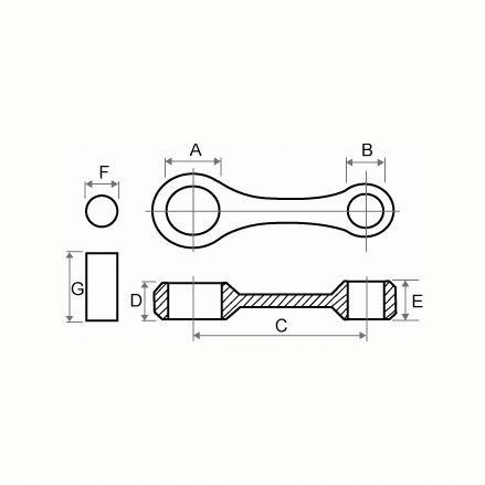 KORBOWÓD TKRJ HONDA XL125 / ATC200 / XL185 / TRX200 Numer katalogowy części WZMOTO.PL 14MRL.22.07.2023.6390