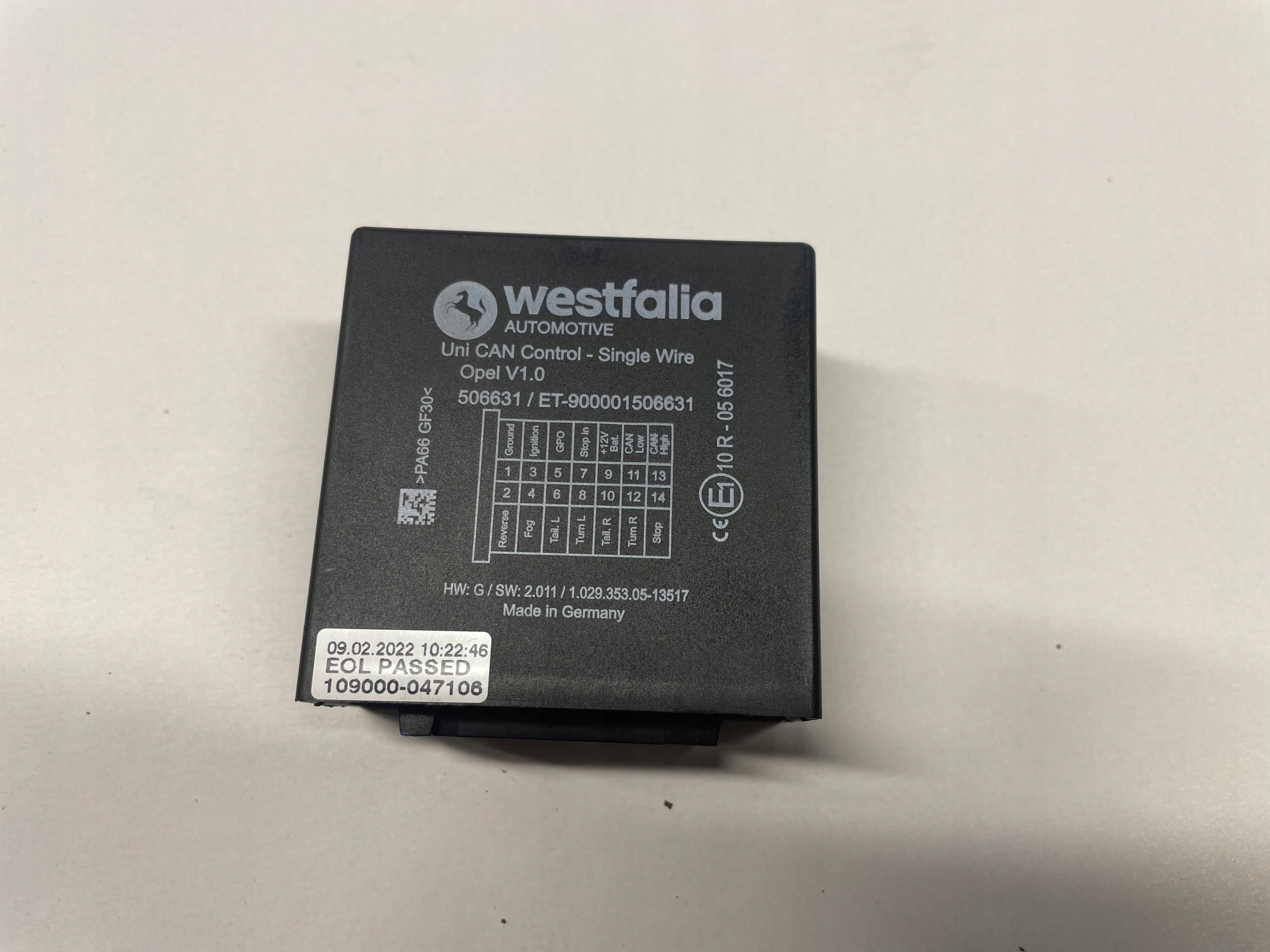 OPEL INSIGNIA B MODUŁ HAKA WESTFALIA 506631