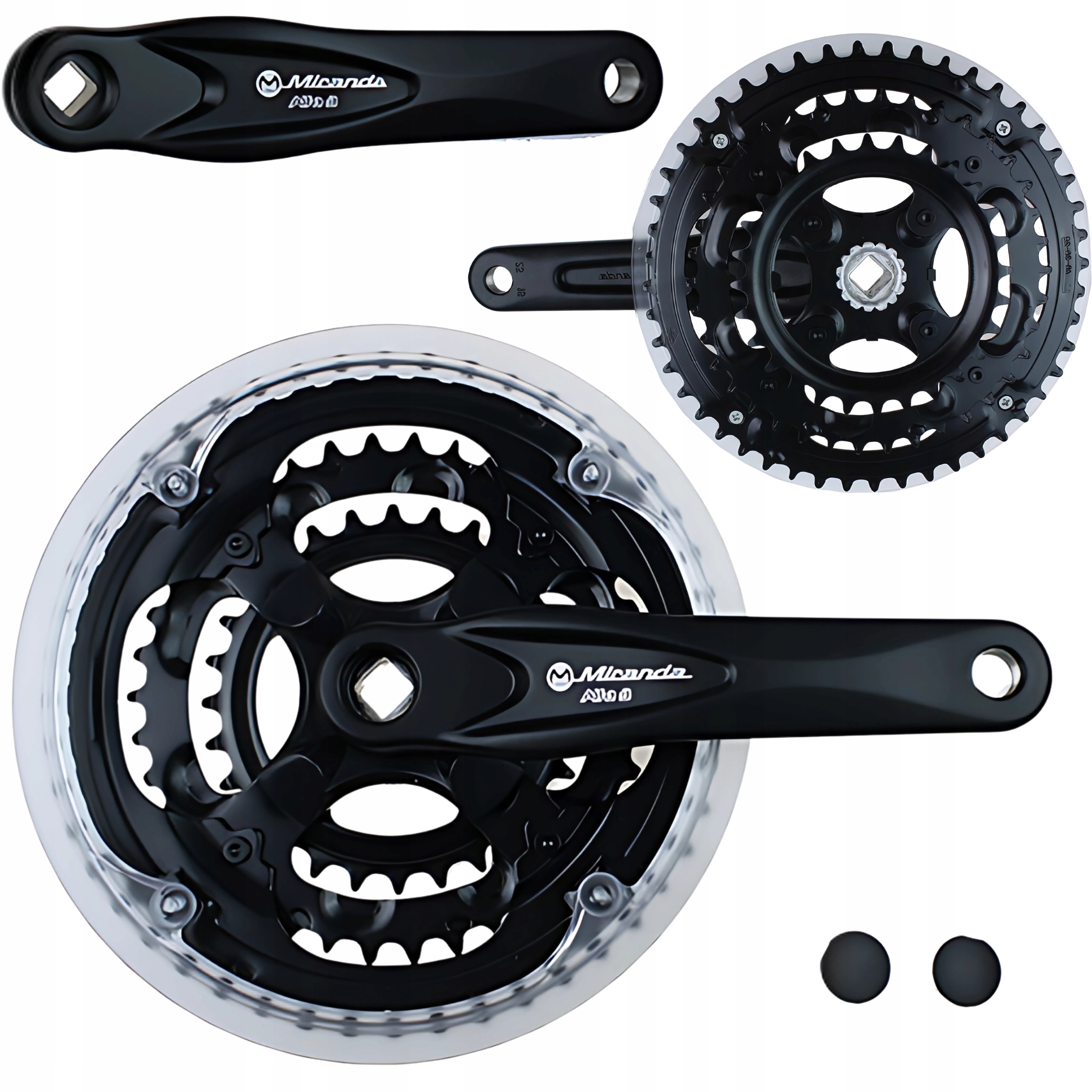 Klikový mechanismus Miranda Beta 42/34/24 170 mm 3-řadý, černý