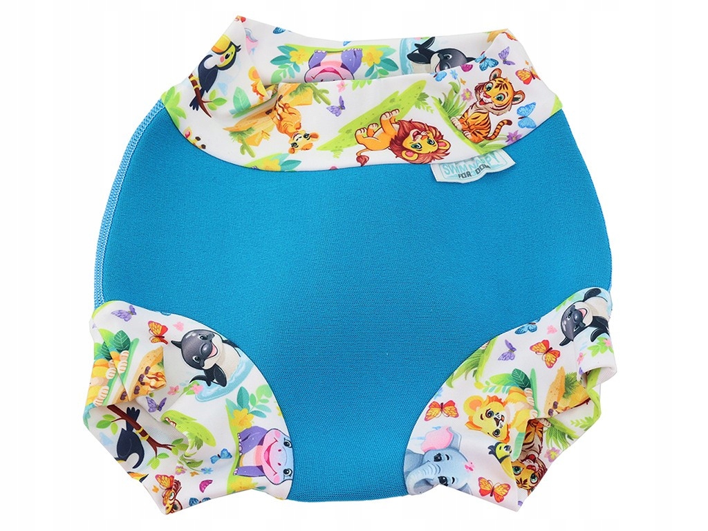 Niebieskie neoprenowe pieluszki do pływania Xs