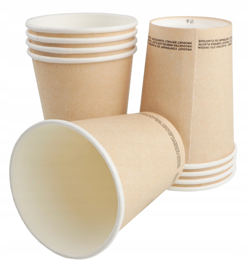 

Kubek papierowy na kawę kraft-biały 360ml 50szt