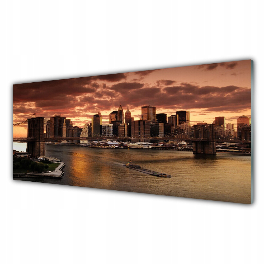 

Fotoobraz na ścianę 125x50 Miasto Most Brookliński