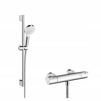 Hansgrohe Sprchový Set Na Omítku Crometta Vario, Bílá/chromová