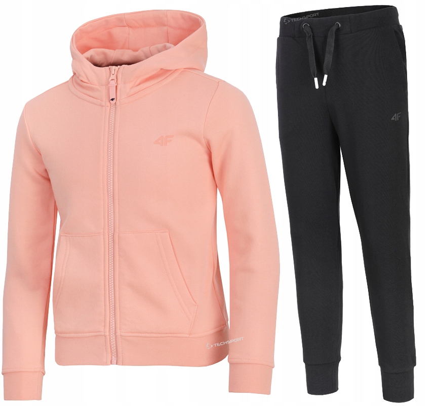 

4F Dziewczęcy Dres Komplet Bluza Spodnie 158