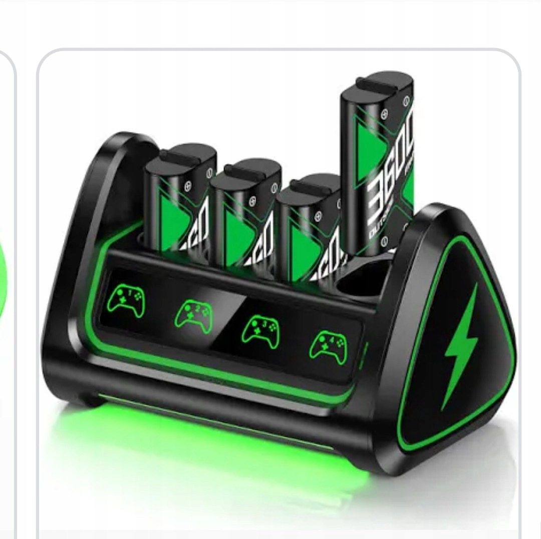 Nabíjecí stanice Xbox 4 akumulátory 4080 mWh (řada X/s, jedna)