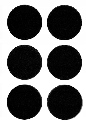 

PODkładki filcowe Pod meble czarne 6 szt 25mm