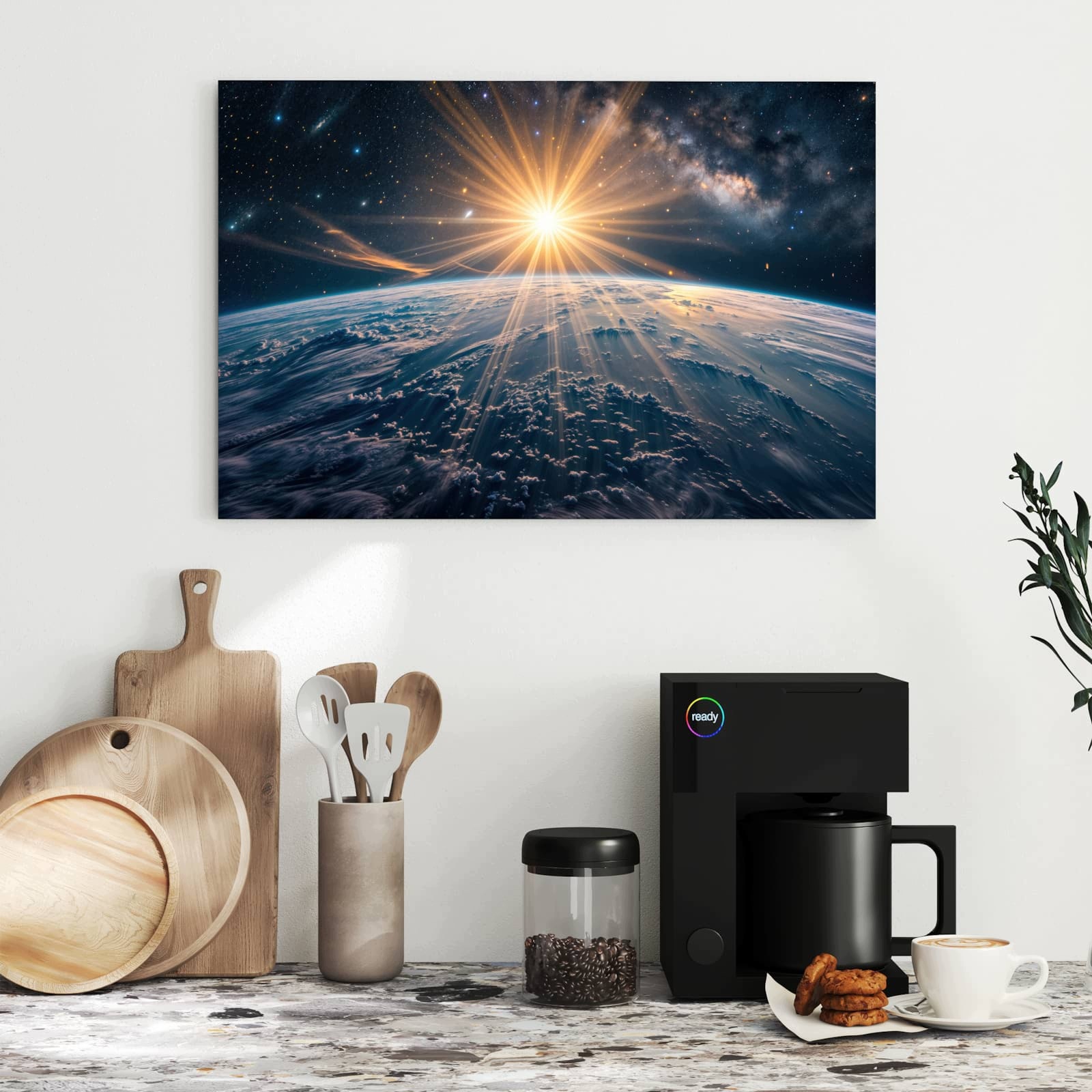 Magnetická tabule Východ slunce Země 60 × 40 cm