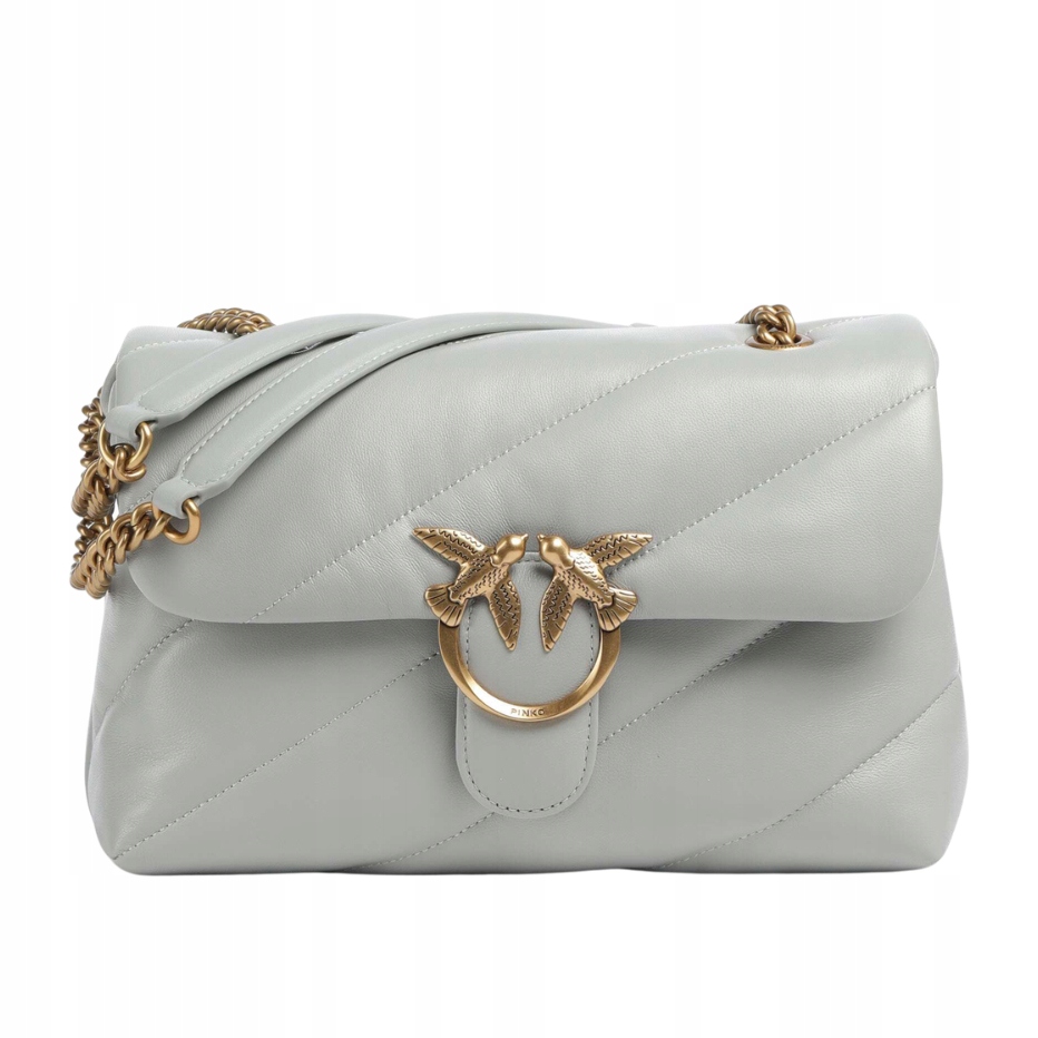 Pinko Šedá dámská kabelka přes rameno Love Puff Classic