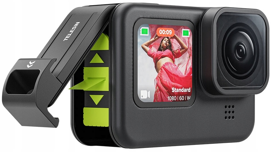 Zaślepka baterii, drzwiczki boczne, klapka Telesin do GoPro Hero 12/11/10/9 Przeznaczenie GoPro