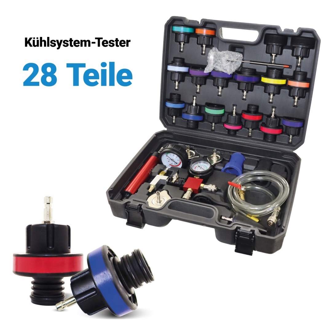 Diagnostická sada chladicího systému Bituxx 28 prvků, test těsnosti