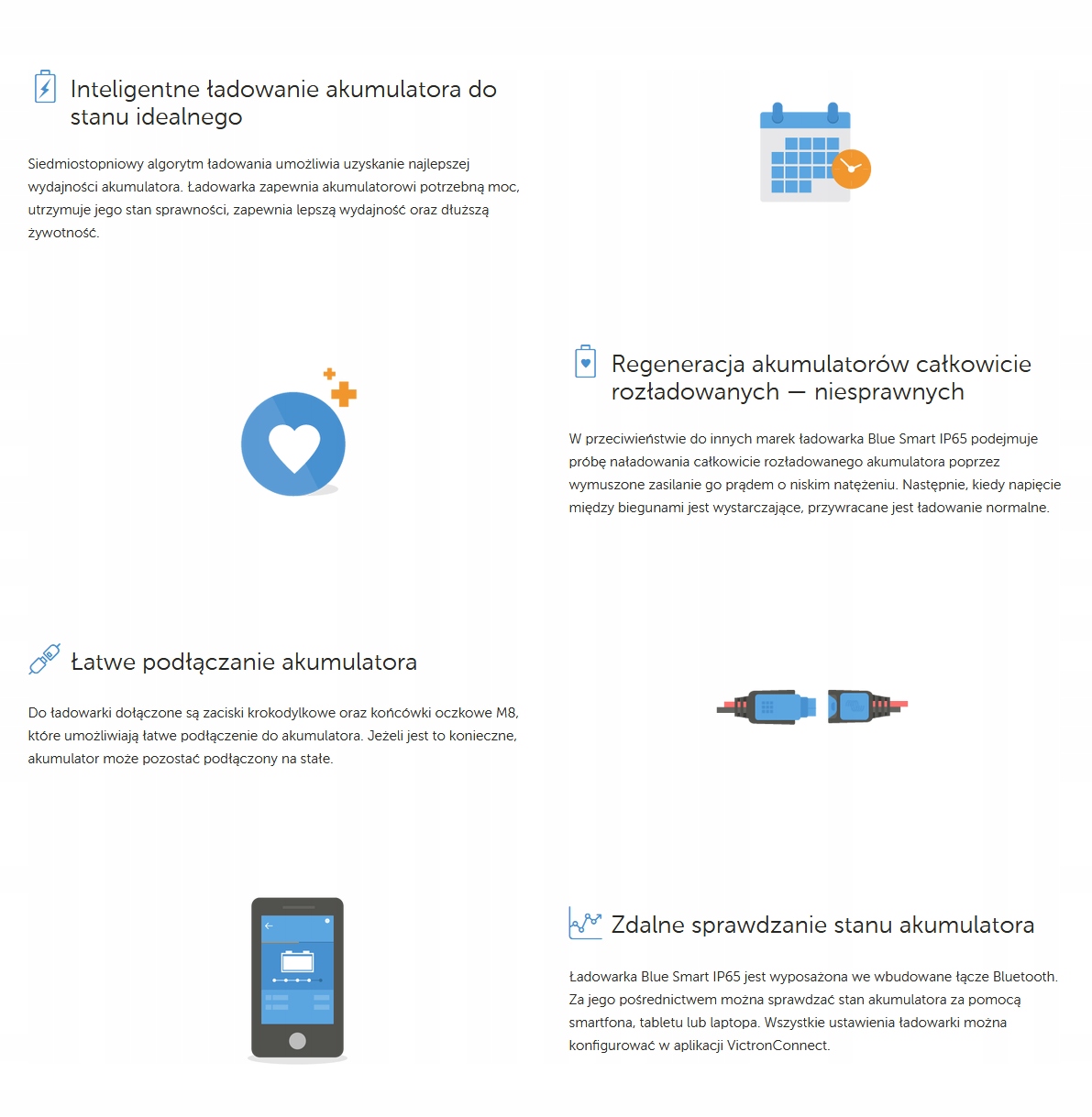 Ładowarka Victron Blue Smart 12V 25A IP65 Bluetoot Natężenie maksymalne 25 A