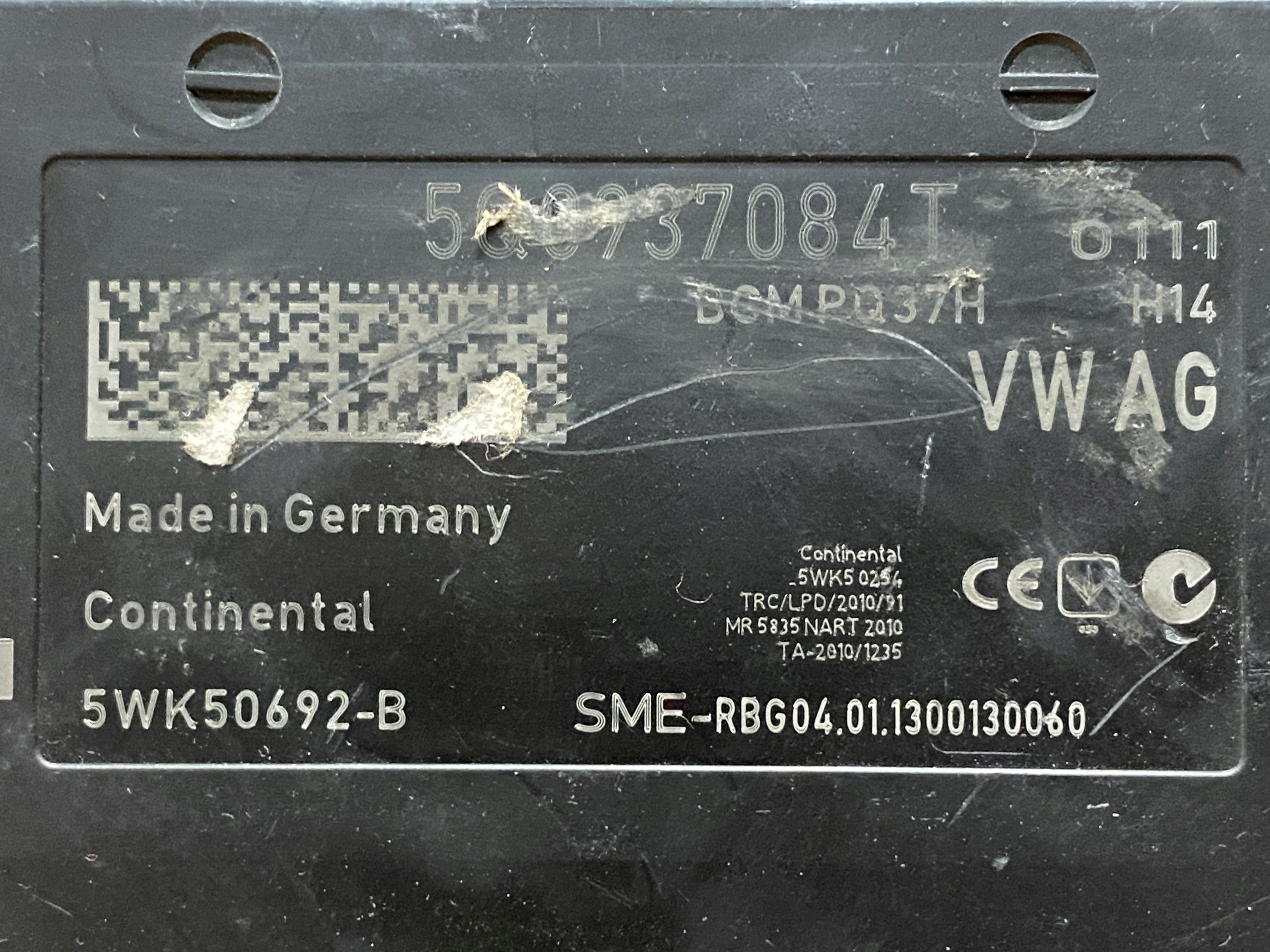 AUDI VW control unit BORDNETZ 5Q0937084T