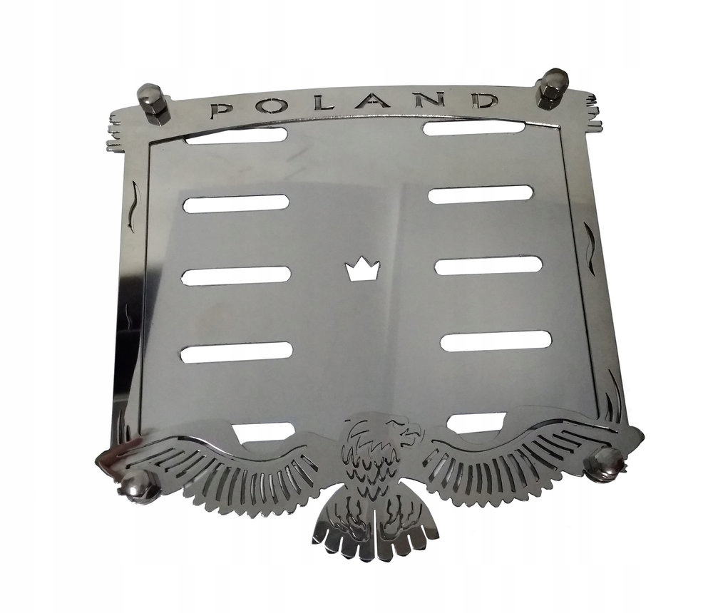 RAMKA CHROM TABLICY REJESTRACYJNEJ POLAND ORZEŁ