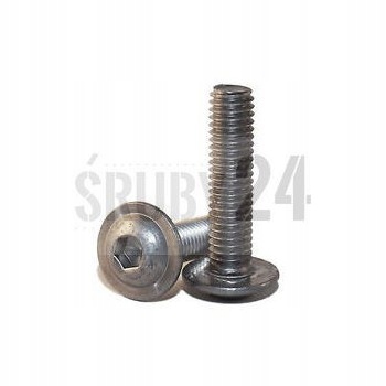 Śruba z łbem podkładkowym M10x50 Pg 7380-2 Ocynk Galwaniczny Biały 50szt