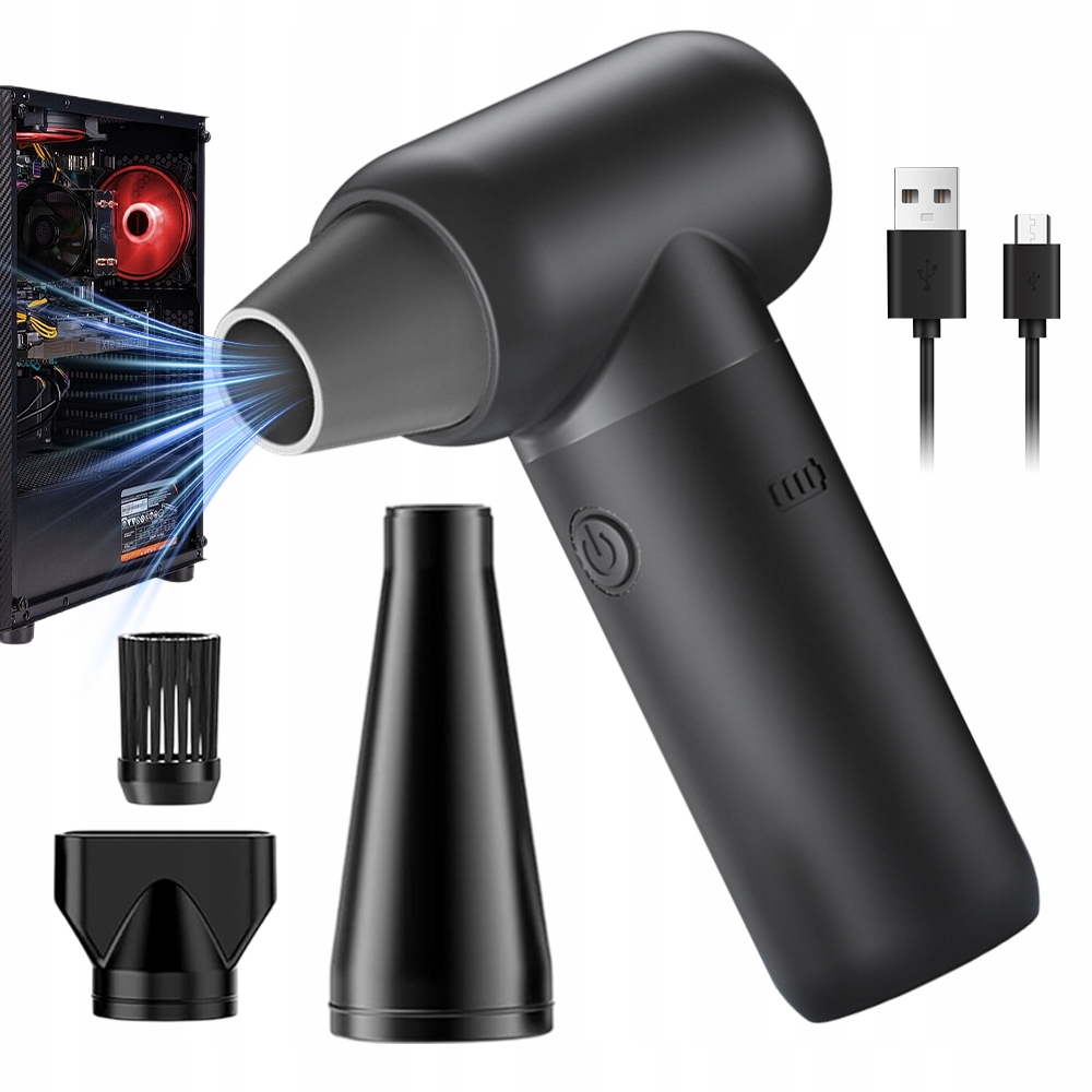 Mocna Mała Elektryczna Dmuchawa Sprężonego Powietrza Sprężarka Pyłu 6000MAH