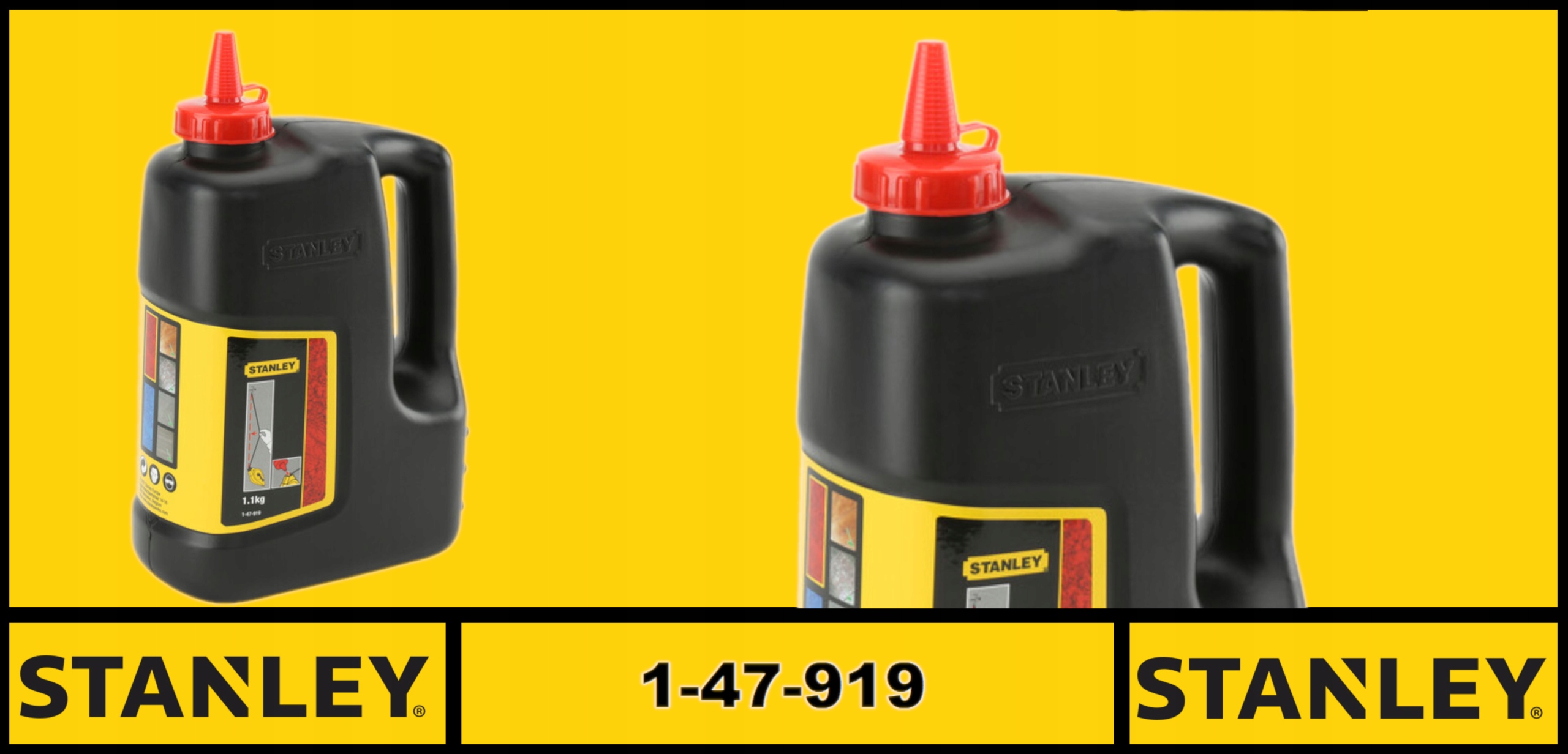 STANLEY KREDA TRASERSKA CZERWONA DUŻE OPAKOWANIE 1-47-919 Kod producenta 1-47-919