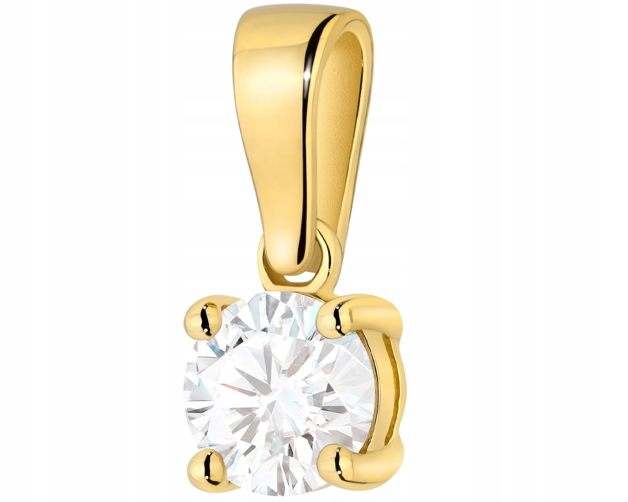 Zlatý Přívěsek 585 S Diamantem Minimalistický Šperk Dárek
