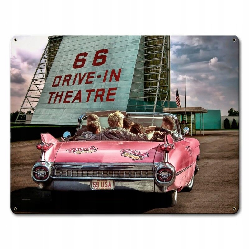 Вывеска 30x38, Route 66 Drive, США хит подарок